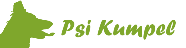 Logo szkoły tresury Psi Kumpel
